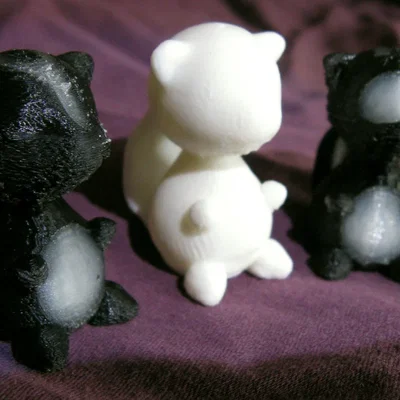 Mô hình 3D Forest Friends: Sóc và Chồn hôi in không cần support
