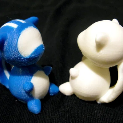Mô hình 3D Forest Friends: Sóc và Chồn hôi in không cần support