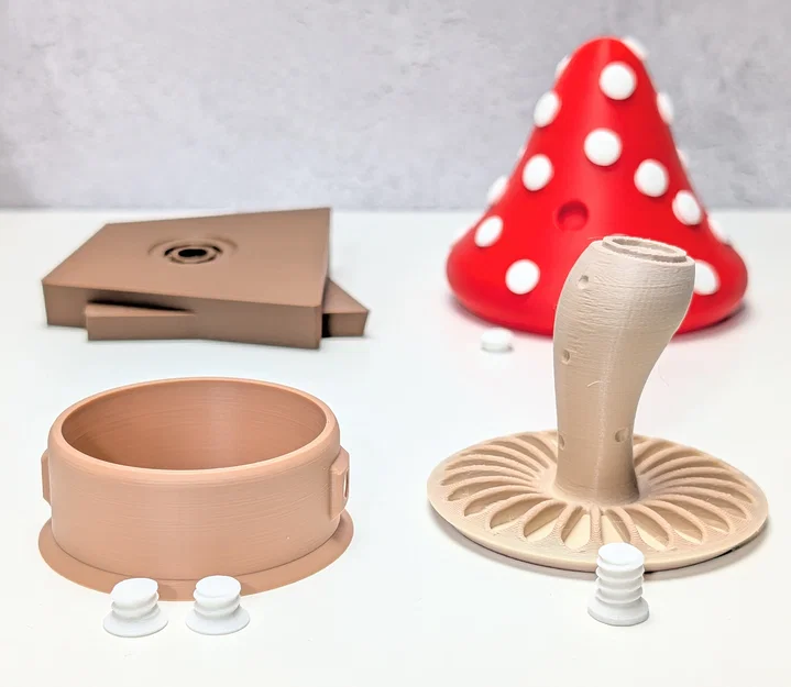 Mô hình Nấm Chấm Bi (Spotty Toadstools) có ngăn bí mật - Image 3