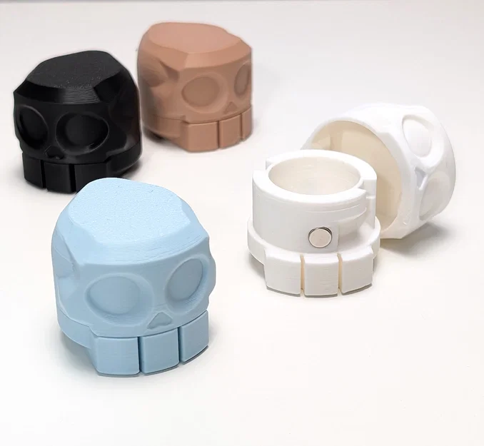 Hộp Đựng Đầu Lâu Xoay Twisty Skull Container - Image 1