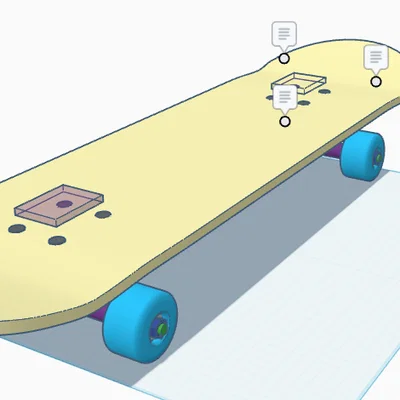 Mô hình ván trượt Skateboard 3D độc đáo cho trẻ em
