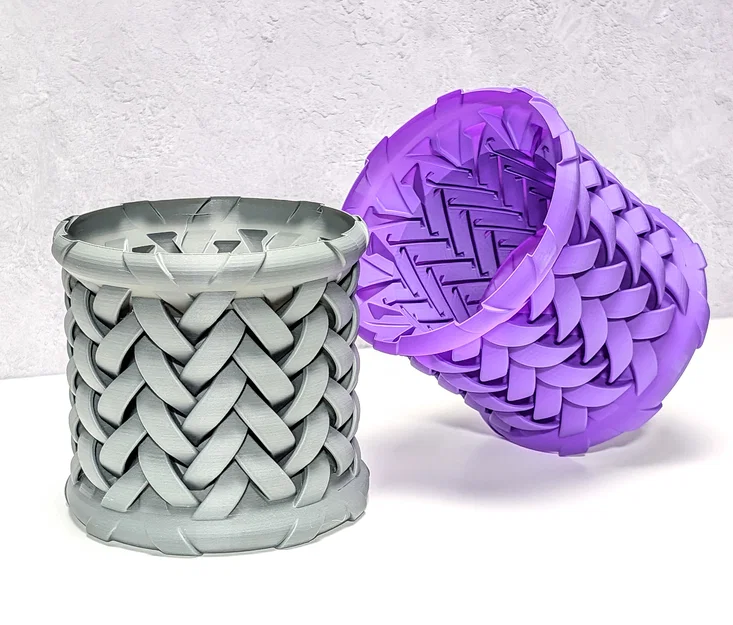 Interlace Vase - Bình hoa đan xen hiệu ứng thị giác - Image 1