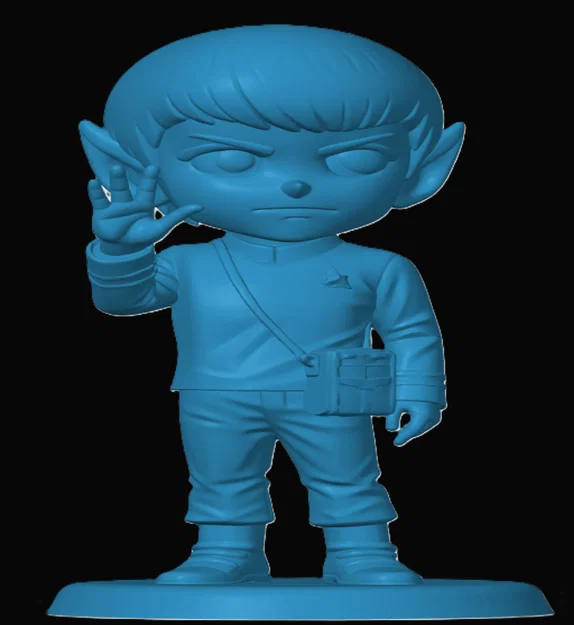 Mô hình Spock phiên bản Chibi đáng yêu - In 3D Star Trek cực chất - Image 1