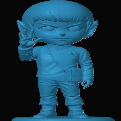 Mô hình Spock phiên bản Chibi đáng yêu - In 3D Star Trek cực chất