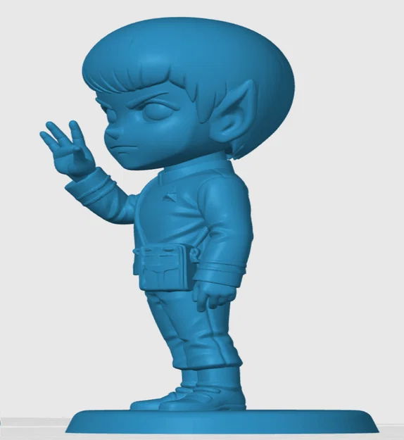 Mô hình Spock phiên bản Chibi đáng yêu - In 3D Star Trek cực chất - Image 2