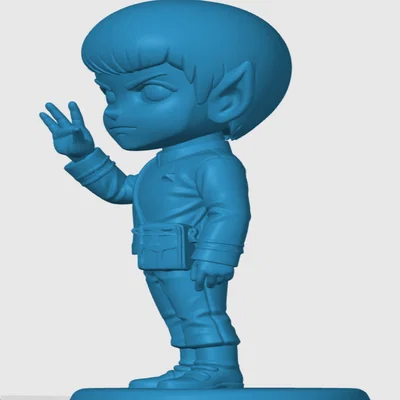 Mô hình Spock phiên bản Chibi đáng yêu - In 3D Star Trek cực chất