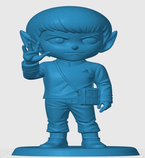 Mô hình Spock phiên bản Chibi đáng yêu - In 3D Star Trek cực chất - Image 3