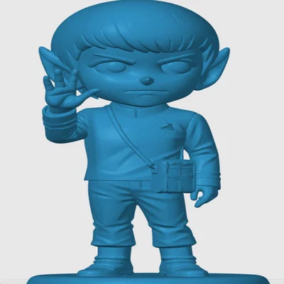 Mô hình Spock phiên bản Chibi đáng yêu - In 3D Star Trek cực chất