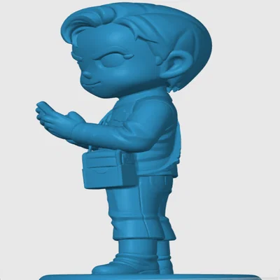 Mô hình in 3D Kirk phong cách Chibi - Star Trek ấn tượng
