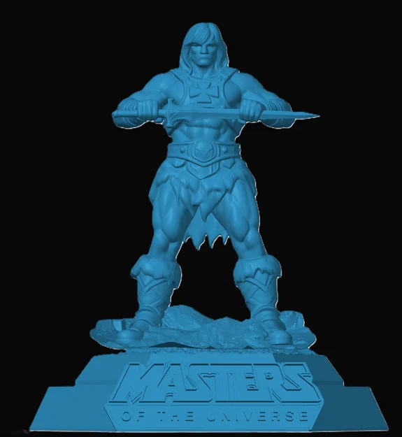 Mô hình 3D He-Man từ Masters of the Universe - Tượng để bàn cực chất - Image 1