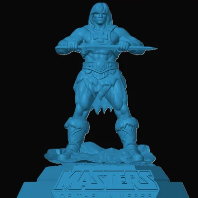 Mô hình 3D He-Man từ Masters of the Universe - Tượng để bàn cực chất