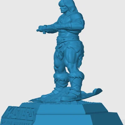 Mô hình 3D He-Man từ Masters of the Universe - Tượng để bàn cực chất
