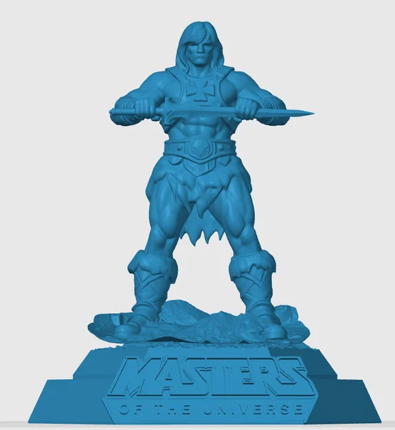 Mô hình 3D He-Man từ Masters of the Universe - Tượng để bàn cực chất - Image 3
