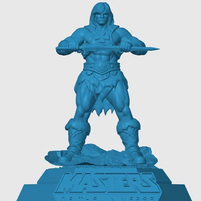 Mô hình 3D He-Man từ Masters of the Universe - Tượng để bàn cực chất