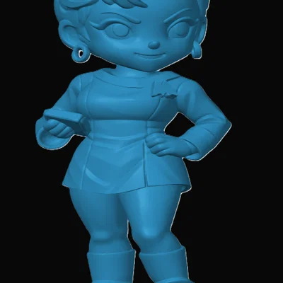 Mô hình nhân vật Uhura phong cách Chibi cho tín đồ Star Trek