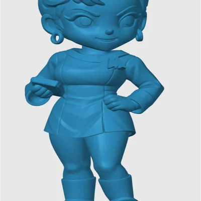 Mô hình nhân vật Uhura phong cách Chibi cho tín đồ Star Trek