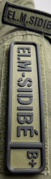 Tự in bảng tên cá nhân 3D (Patch) gắn Velcro phong cách chiến thuật - Image 1