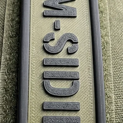 Tự in bảng tên cá nhân 3D (Patch) gắn Velcro phong cách chiến thuật