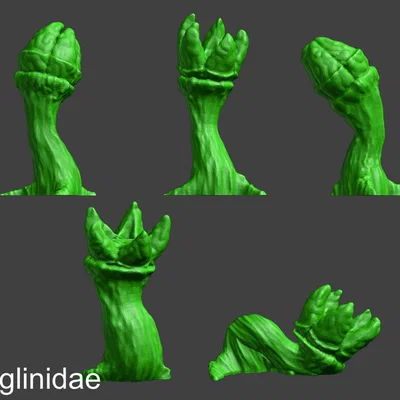 100 Mẫu Cây Giả Tưởng Cho Đế Mô Hình & Terrain (Alien Vegetation 61)