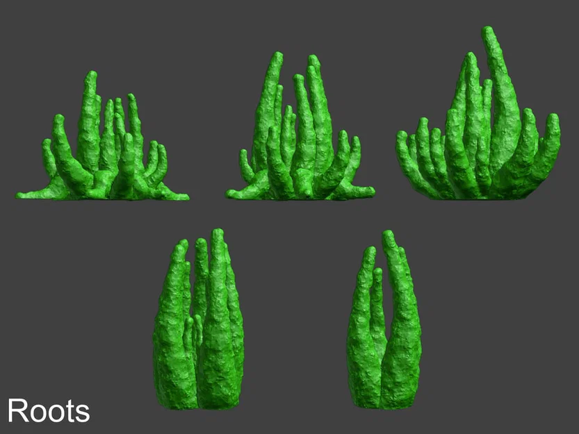 100 Mẫu Cây Giả Tưởng Cho Đế Mô Hình & Terrain (Alien Vegetation 61) - Image 8
