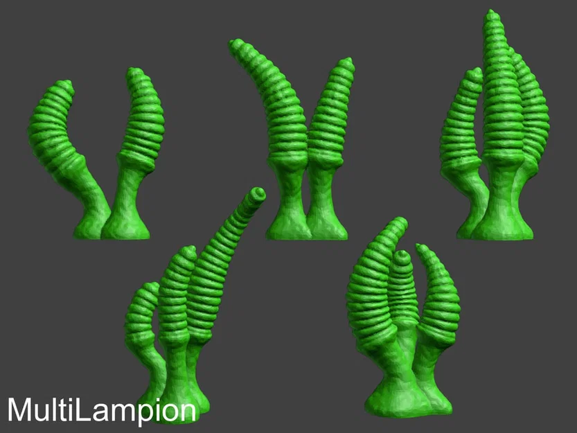 100 Mẫu Cây Giả Tưởng Cho Đế Mô Hình & Terrain (Alien Vegetation 61) - Image 12