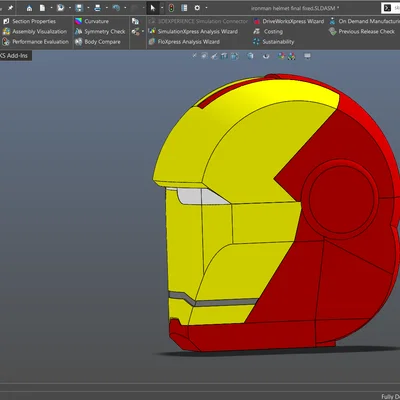Mô hình mũ bảo hiểm Iron Man - File in 3D cho fan Marvel