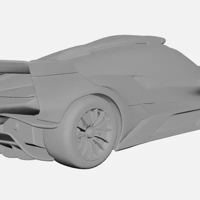 Mô hình 3D siêu xe Bugatti Bolide - Tác phẩm thiết kế đầy mê hoặc