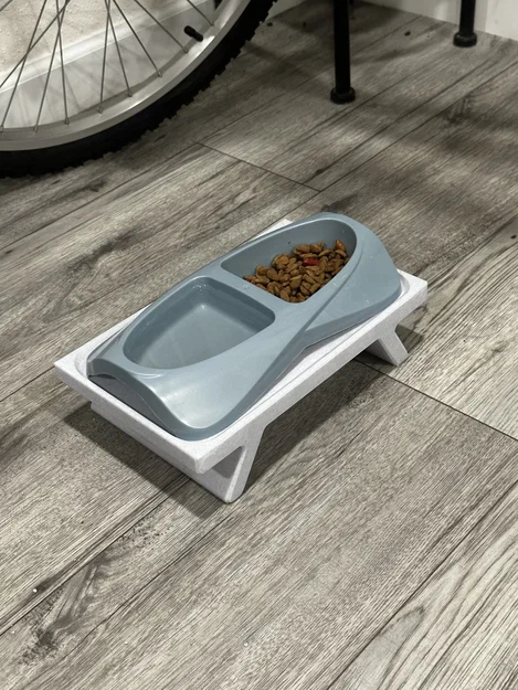 Đế kê bát ăn cho mèo (Parametric) - Image 1