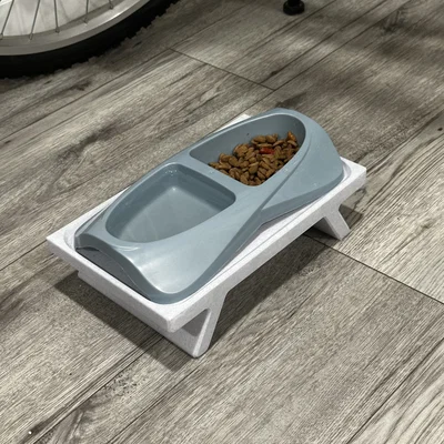 Đế kê bát ăn cho mèo (Parametric)