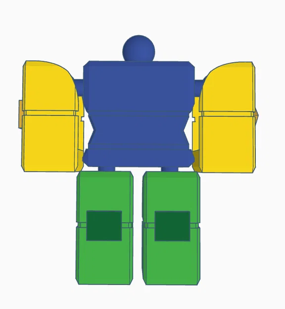 Bộ kit lắp ráp mô hình FanBlox Roblox Robot-Bloxian in 3D - Image 1