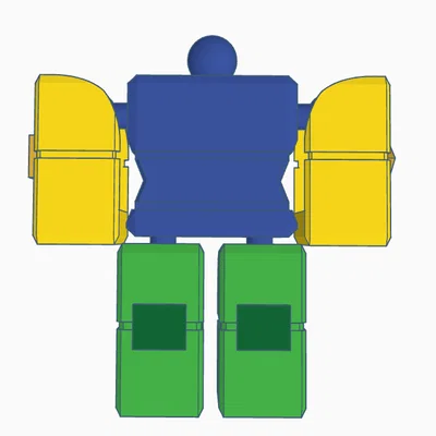 Bộ kit lắp ráp mô hình FanBlox Roblox Robot-Bloxian in 3D