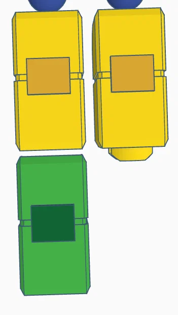 Bộ kit lắp ráp mô hình FanBlox Roblox Robot-Bloxian in 3D - Image 2