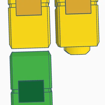 Bộ kit lắp ráp mô hình FanBlox Roblox Robot-Bloxian in 3D