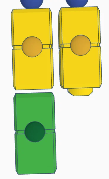 Bộ kit lắp ráp mô hình FanBlox Roblox Robot-Bloxian in 3D - Image 4