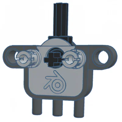 Công tắc khí nén tương thích Lego dùng để gắn lên mô-tơ