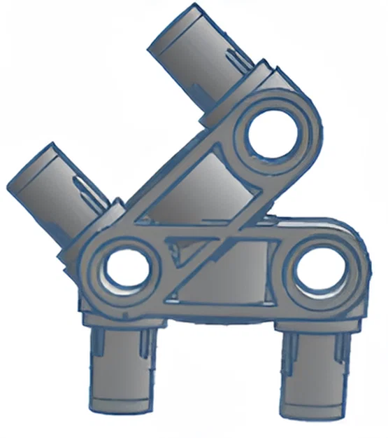 Mảnh ghép Lego Technic 55615 góc 45° - Image 1