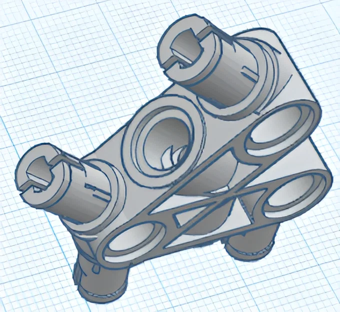 Mảnh ghép Lego Technic 55615 góc 45° - Image 2