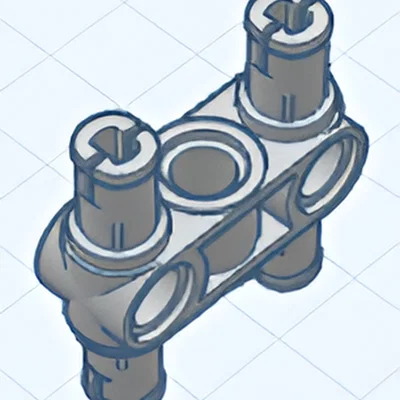 Chi tiết 48989 tương thích Lego Technic (Khớp nối chữ H)