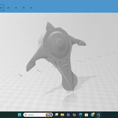 Mô hình 3D cá Peeper Subnautica trang trí bàn làm việc cực đẹp