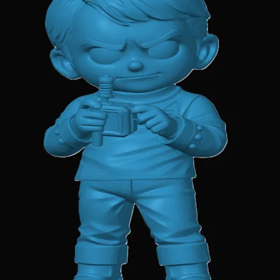Mô hình 3D Scotty phong cách Chibi - Đồ trang trí Star Trek độc đáo
