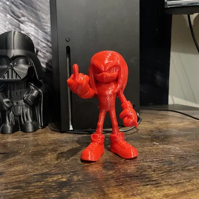 Mô hình Angry Knuckles 3D in ấn độc đáo cho góc làm việc