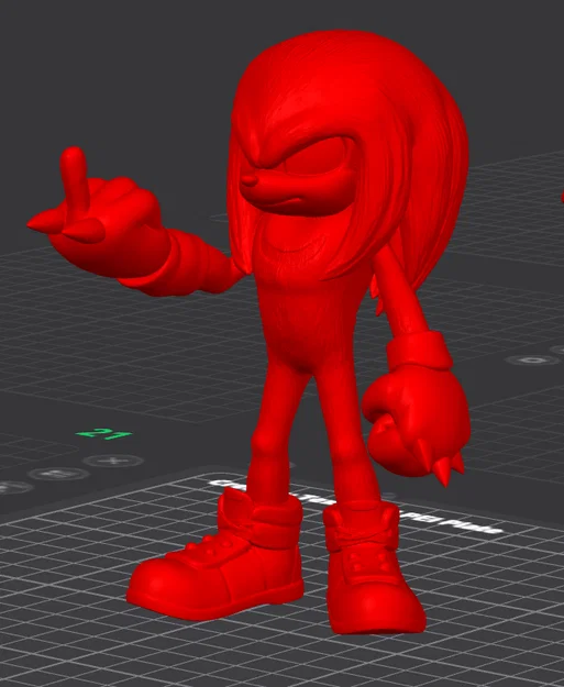 Mô hình Angry Knuckles 3D in ấn độc đáo cho góc làm việc - Image 3
