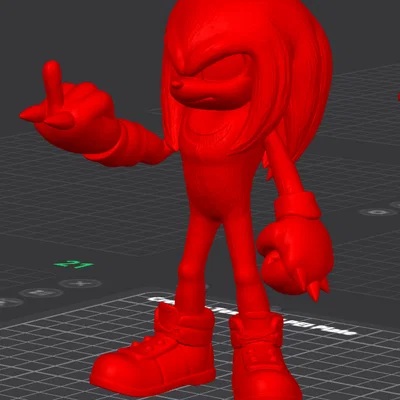 Mô hình Angry Knuckles 3D in ấn độc đáo cho góc làm việc