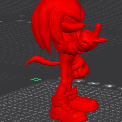 Mô hình Angry Knuckles 3D in ấn độc đáo cho góc làm việc