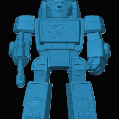 Mô hình 3D Blaster Transformers phong cách Chibi cực đáng yêu