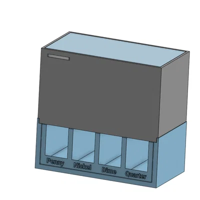 Khay phân loại tiền xu (Coin Sorter) in 3D tiện lợi