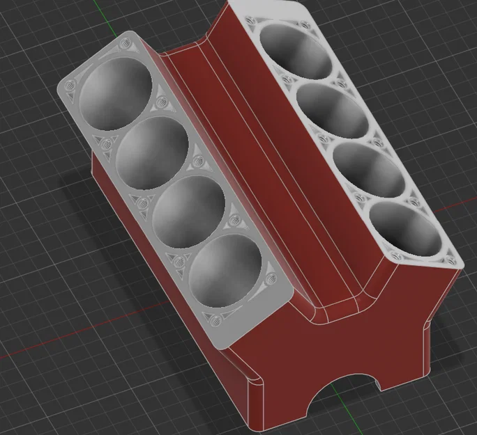 Mô hình khối động cơ V8 in 3D cho người đam mê kỹ thuật - Image 1