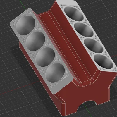 Mô hình khối động cơ V8 in 3D cho người đam mê kỹ thuật