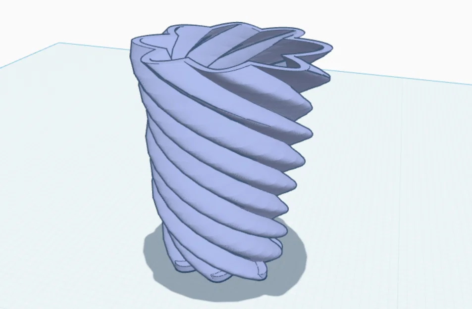 Bộ sưu tập bình hoa xoắn nghệ thuật (Twisty Vases) in 3D trang trí - Image 2