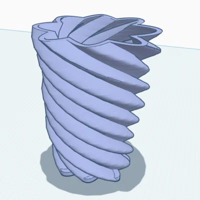 Bộ sưu tập bình hoa xoắn nghệ thuật (Twisty Vases) in 3D trang trí
